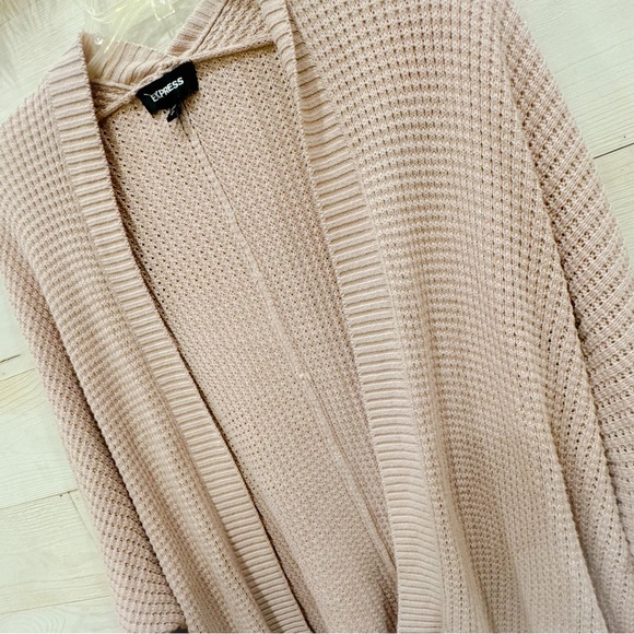 Express blush chunky open cardigan - Picture 4 of 5
